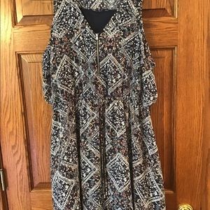 Maurice size extra large blue print dress